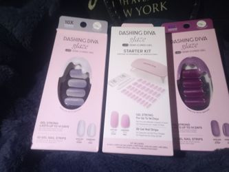 Compact Portable LED Mini Lamp With 2 Packs Of Nails And Jewels 