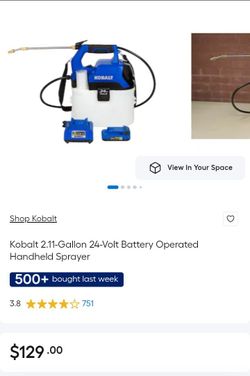 Kobalt 24V Battery Operated Handheld Sprayer
