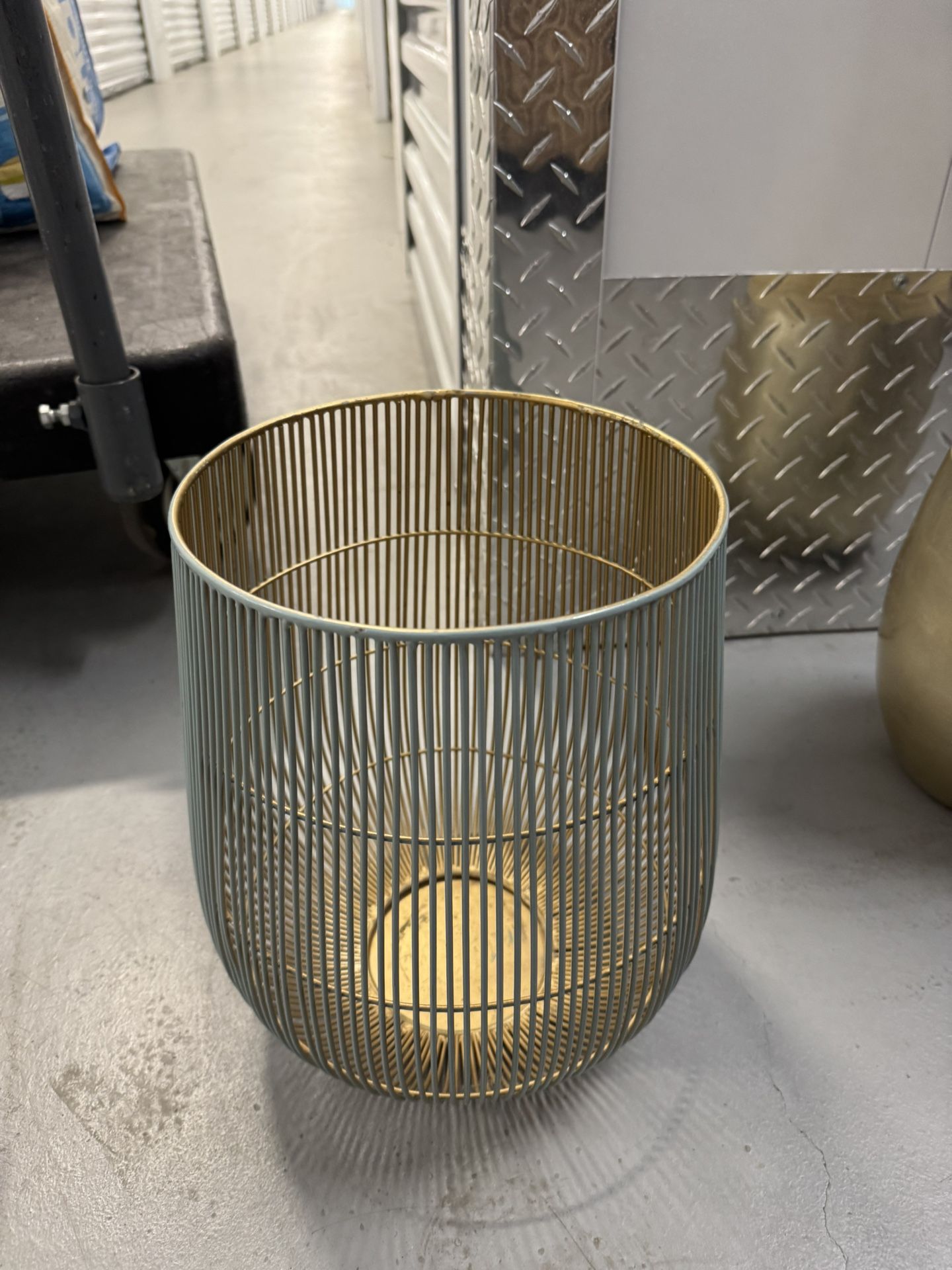 metal vase