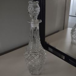 Perfect Condition Vintage Booze Decanter 15 In Tall