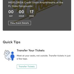 Doobie Brothers Ticket (one Left) FREE