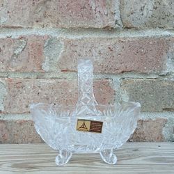 Vintage Anne Hutte Small Crystal Basket 
