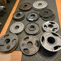 Used 2.5lb and 5lb Olympic Weight Plates