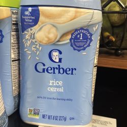 Gerber baby cereal