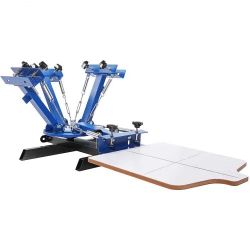 VEVOR 4 Color 1 Station Screen Printing Machine designed for DIY T-shirt printing.