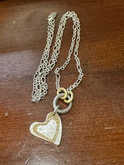 James Avery charm necklace with heart pendant