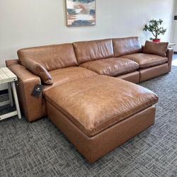 Emilia Costumize Leather Sectional Couch Set Fast Delivery Only $39 Down Payment 👉 PLEASE ASK FOR JON GREEN WHEN YOU ARRIVE!👉 PLEASE ASK FOR JON GRE