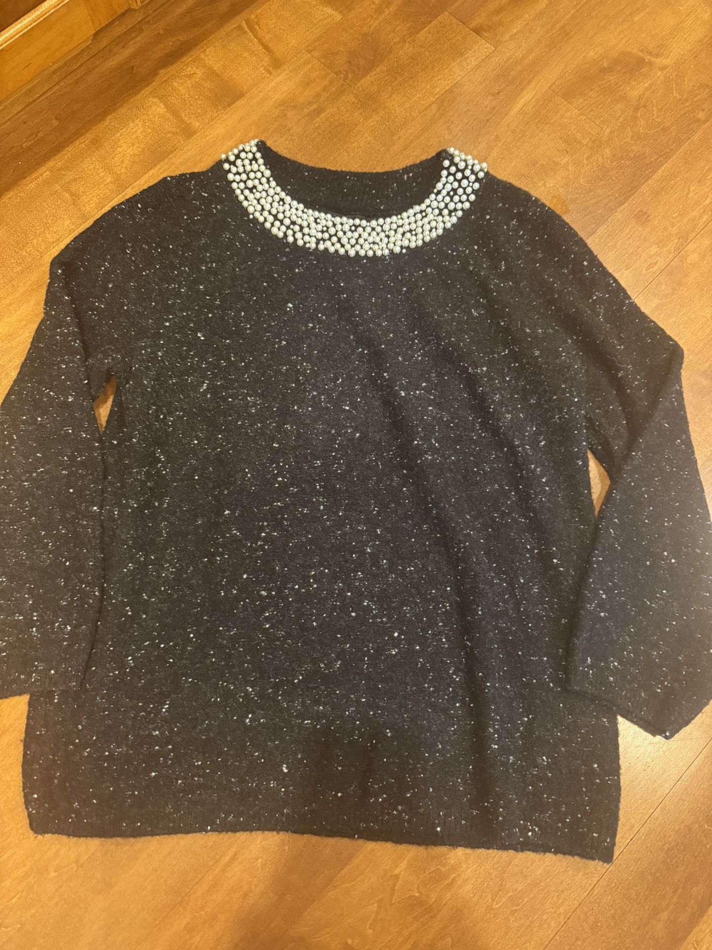 Woman’s Karl Lagerfeld Pearl Sweater Shipping Available 