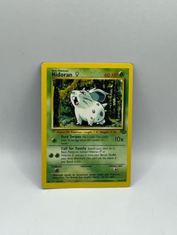 Pokemon Jungle Nidoran Card #57