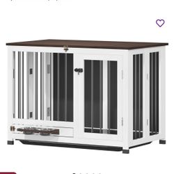 31.5" Dog Crate Furniture - Indoor Wooden Kennel
