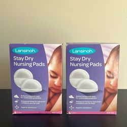Lansinoh Stay Dry Nursing Pads Set Of 2 Boxes 60 Count Each