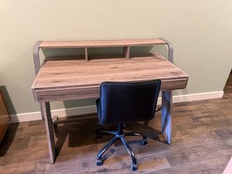 Desk and chair