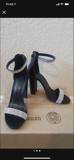High heel nude Charlotte Russe sz 6, Black Bling Bling Sz 6, Guess Perfumes