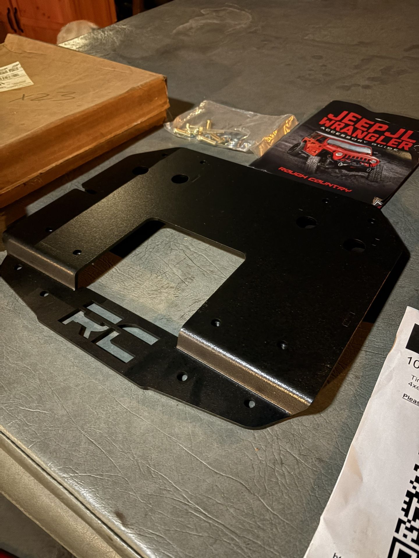 Jeep Wrangler Tire Carrier Relocation Plate