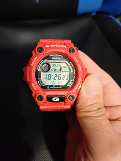 Casio G-SHOCK Red Digital Quartz Watch Shock-Resistant 200m Backlight