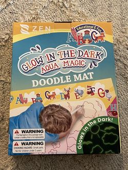 Drawing Mat - Glow in the Dark - NEW