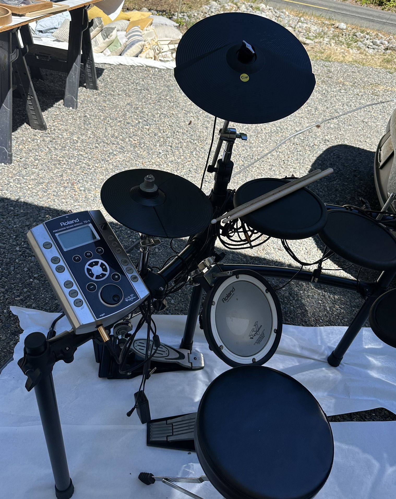 Roland td9 v2.o v-drum set 5pc.