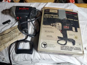 Craftsman 1/2-Inch Electric Drill with Boxgreat shape