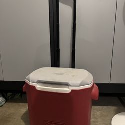 Coleman C-Tec Performance Wheeled Cooler - Red
