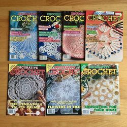 Lot 7 Decorative Crochet magazines