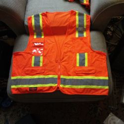 RAD-WEAR - Type-R  Class-2-Heavy Duty  Engineer 3X- 2X  -2 -One Size Fits All  -  10 - Vests In All.   - 2