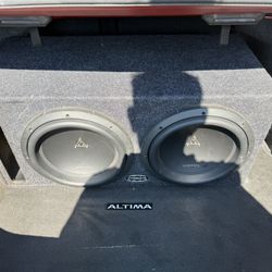 Phoenix gold (2) 12inch Subwoofers With Ported Box.