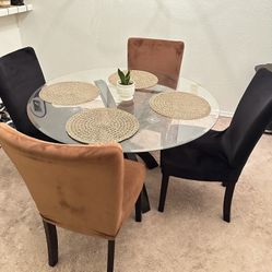 Glass Top Table 