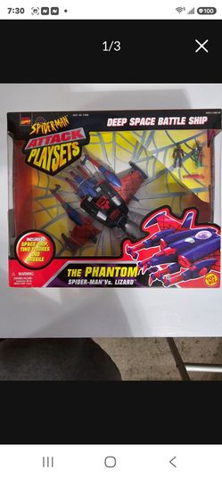1997 Spiderman Deep Space Battle Ship NIB