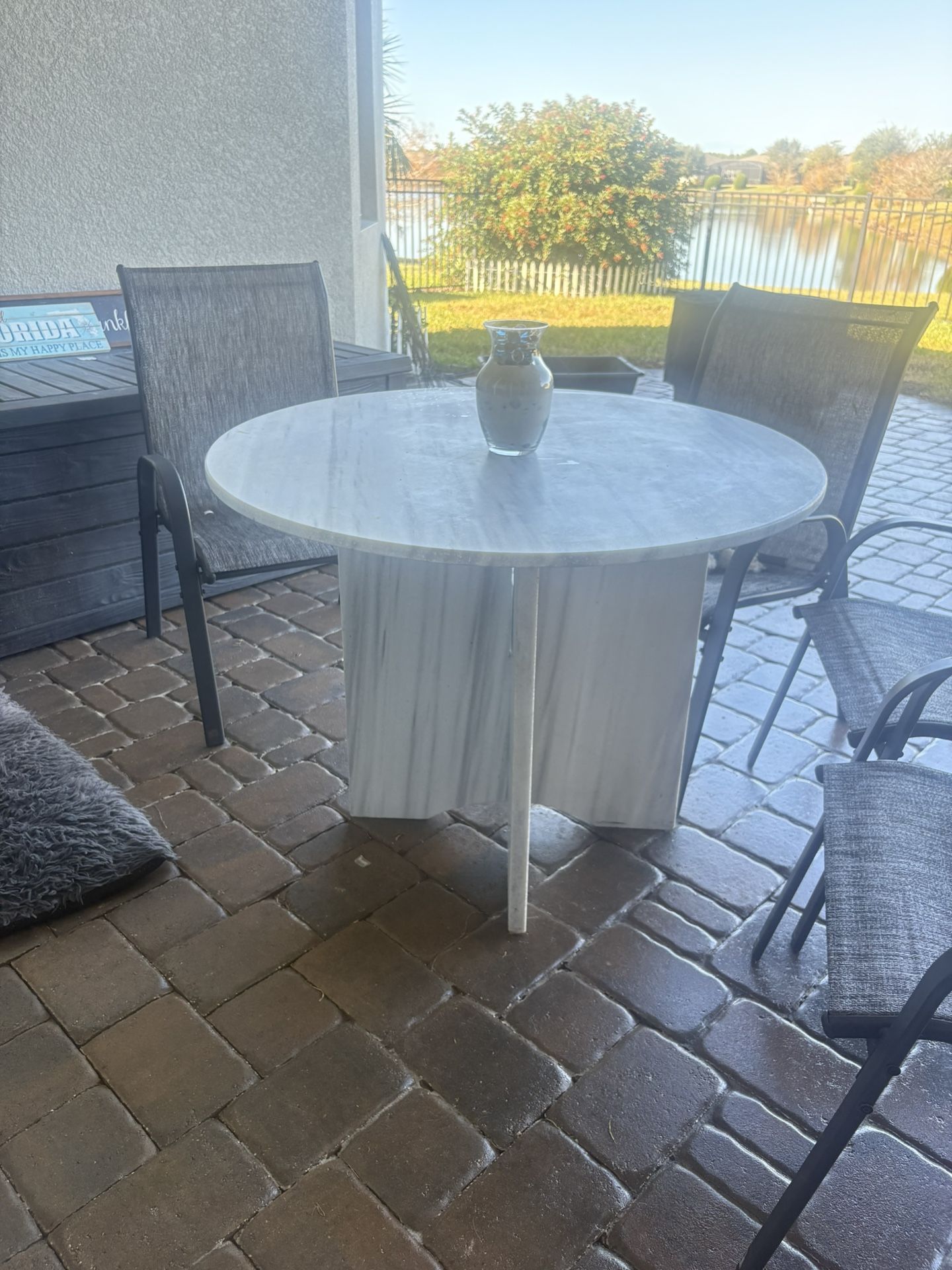 Solid Marble Turkish Pedestal Table