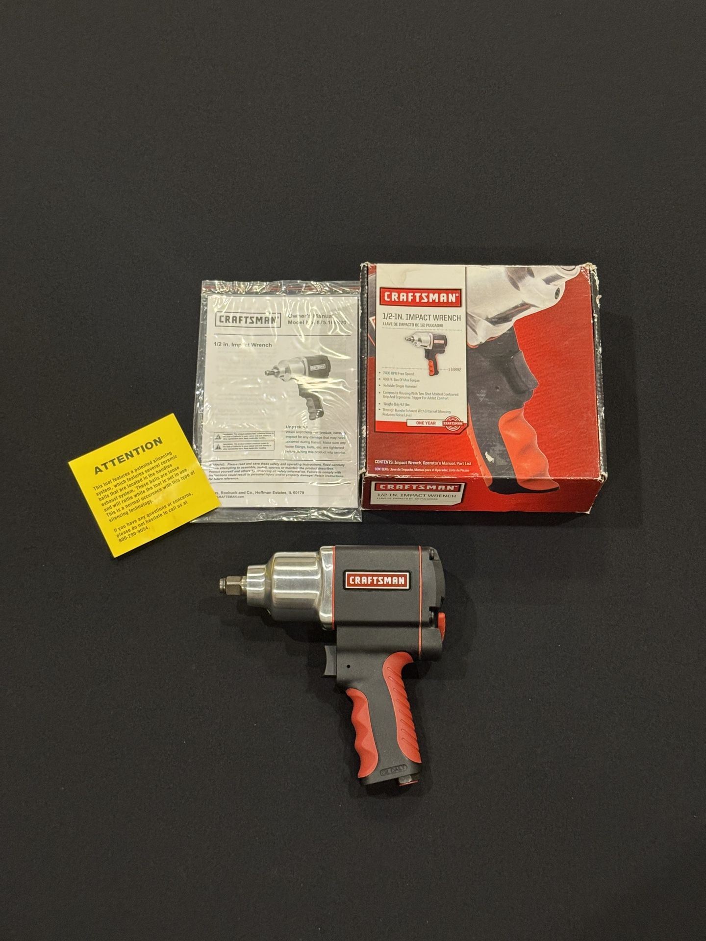 Craftsman 1/2" Air Impact Wrench Model (contact info removed)20 Brand New In Box