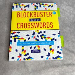 Blockbuster Book of Crosswords #1 – 300 Puzzles, Perforated Pages