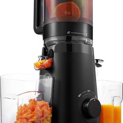 Juicer Machines, Cold Press Juicer with 5.3" Extra Large Feed Chute Fit Whole Fruits & Vegetables Easy to Clean