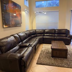 Sectional 7 Pieces .Dark brown.