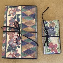 Jewelry Hanging Organizer/Travel Bags Set of 2 Colorful NWOT