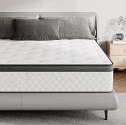 Full Size 12 inch Mattress Medium Hybrid Gel Bamboo Charcoal Memory Foam New in Box