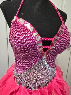 Bello vestido Pink Lentejuelas