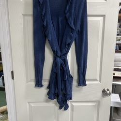 Amber Sun Blue Cardigan - Size Medium - GUC