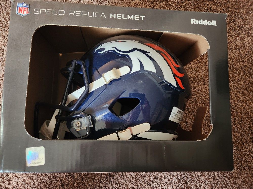 Justin Simmons Denver Broncos Signed Helmet