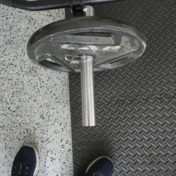 2 CAP Barbell, 45lb Olympic Grip Plate, Black