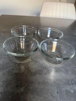 Glass sauce bowls