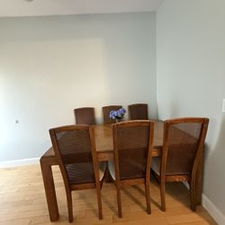Beautiful Vintage Solid Wood Dining Table