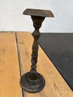 Cast iron candlestick