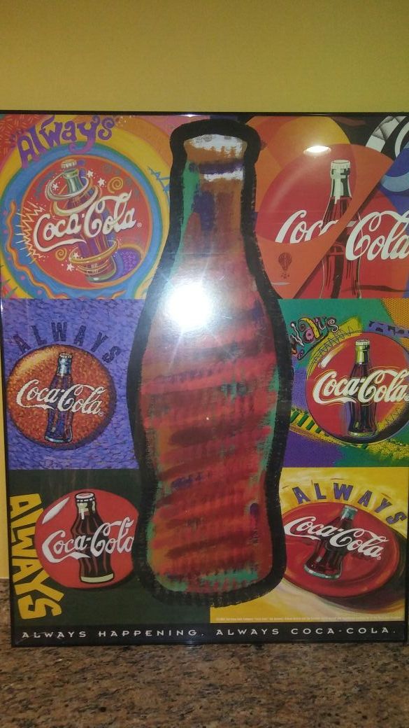 Coca Cola Framed Pop Poster