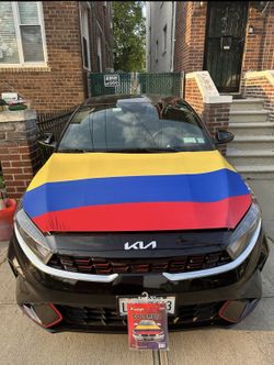 Colombia Flag Hood Cover Fits All Cars