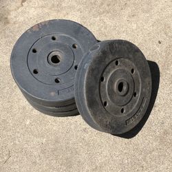 2 Sets Of 15 Pound Weight Plates