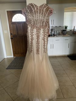Champagne Color Elegant Dress
