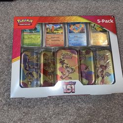 Pokemon Scarlet Violet 151 Costco 5 Pack Mini Tins Box (10 Packs)