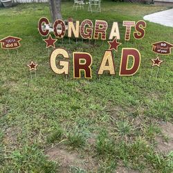CONGRATS GRAD YARD SIGN