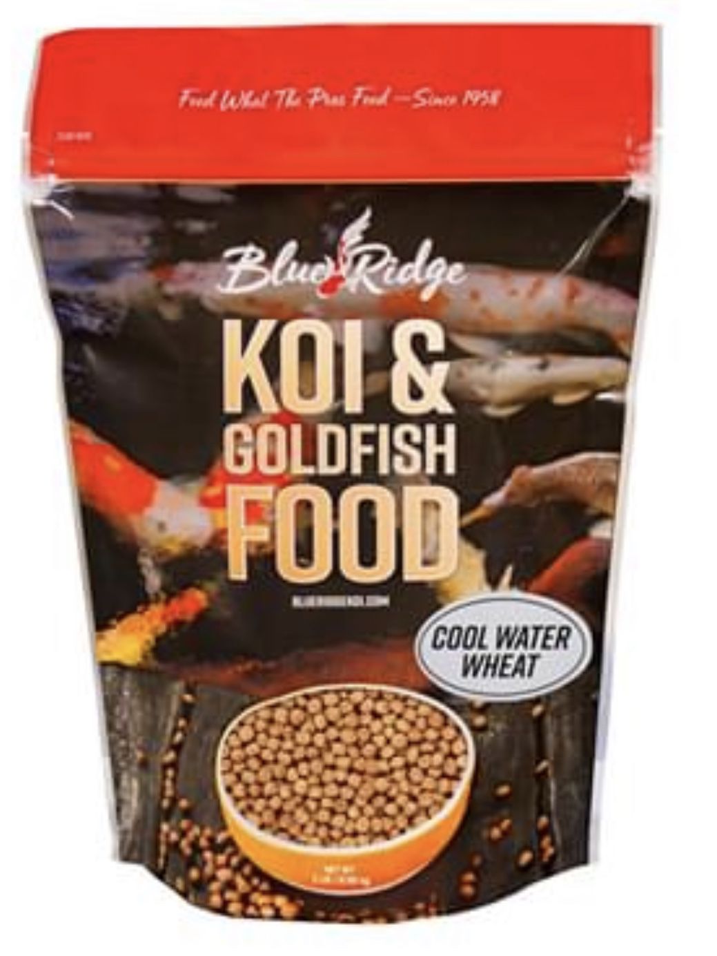 COOL WATER WHEAT, Koi & Goldfish fish food by Ridge, Pond tank