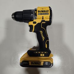 Dewalt 20v Brushless Hammer Drill Driver With Battery (No Charger)